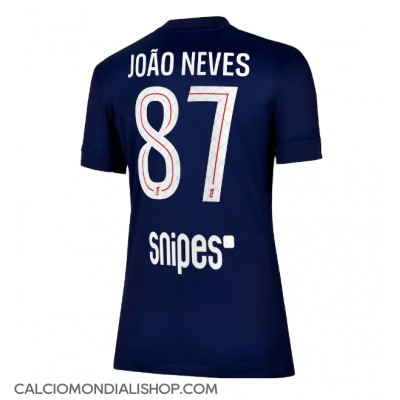 Maglie da calcio Paris Saint-Germain Joao Neves #87 Prima Maglia Femminile 2025-26 Manica Corta Maglie da calcio Paris Saint-Germain Joao Neves #87 Prima Maglia Femminile 2025-26 Manica Corta